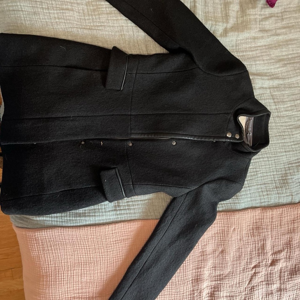 Women's Black Wool Coat